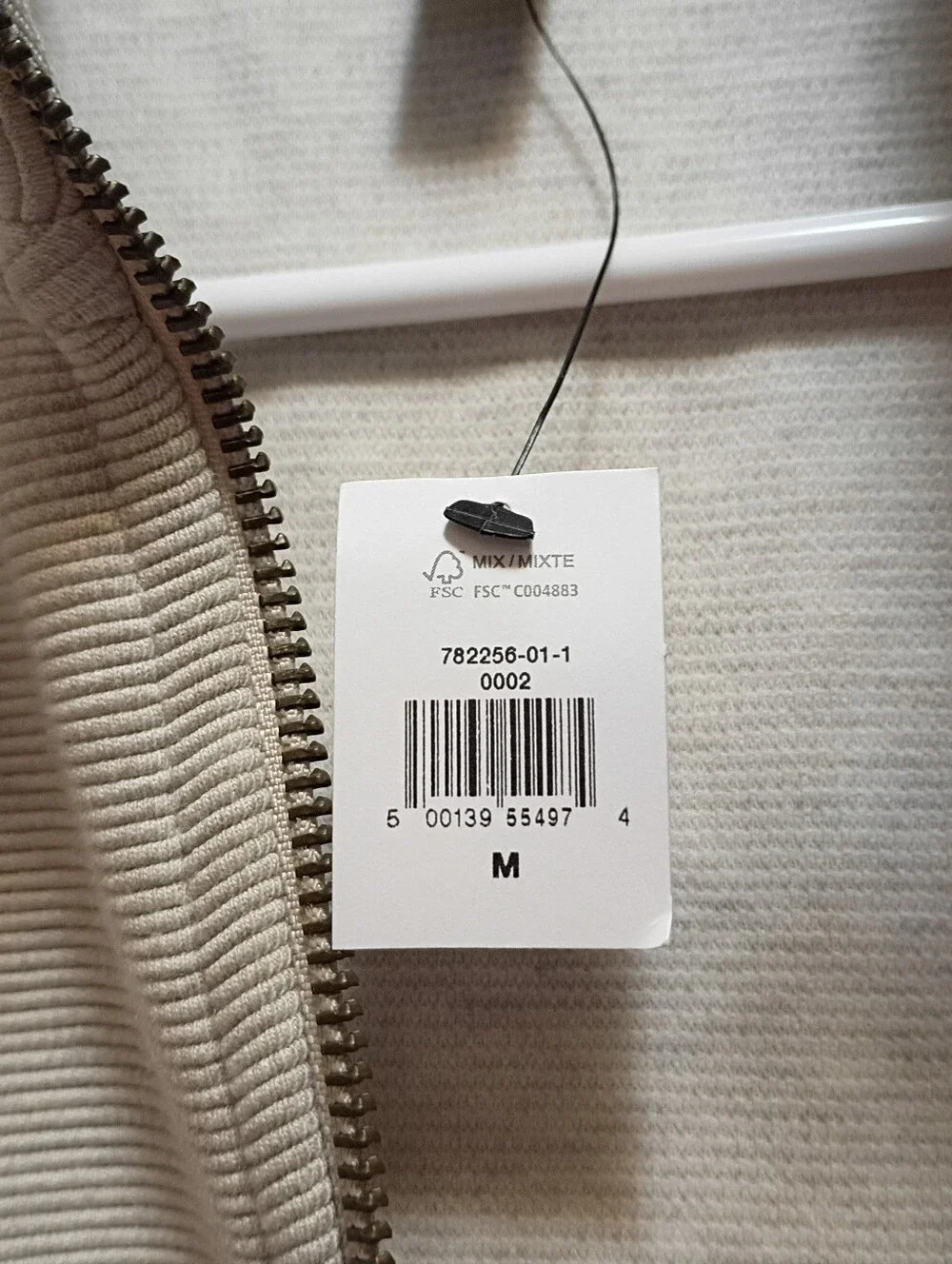 Banana Republic Men's Zip-Neck Sweater in Light Beige